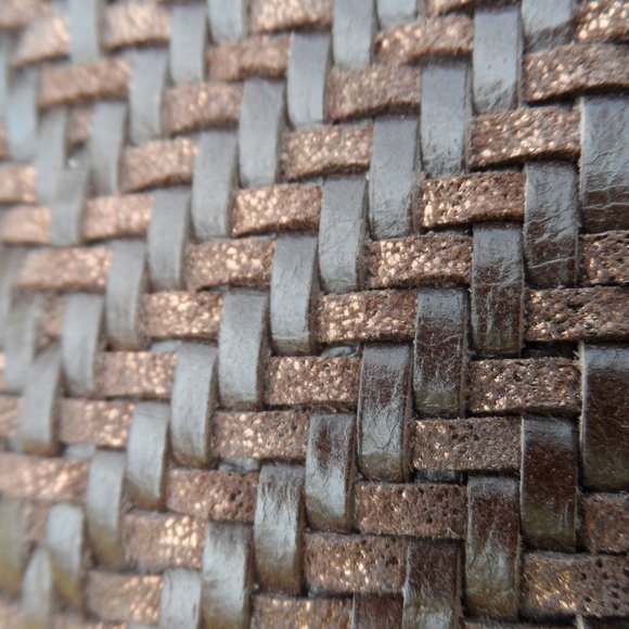 NWT Elliott Lucca Brown Weaved Crossbody - Picture 5 of 10